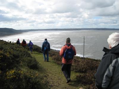 Approaching Llanddona Beach