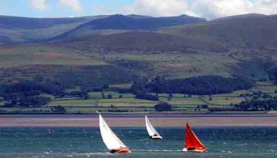 Menai Straits view from Beaumaris Castle