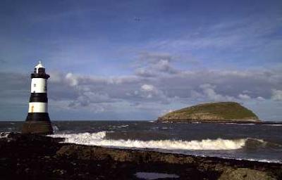 Penmon Lighthouse and Puffin Island, by Paul Mattock