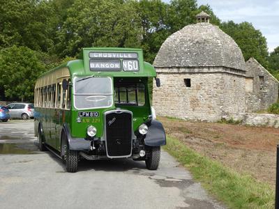 Old Crosville bus, Penmon Priory, Anglesey, 2017