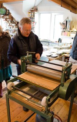 Will Rowlands at his studio near Cemlyn, Cemaes